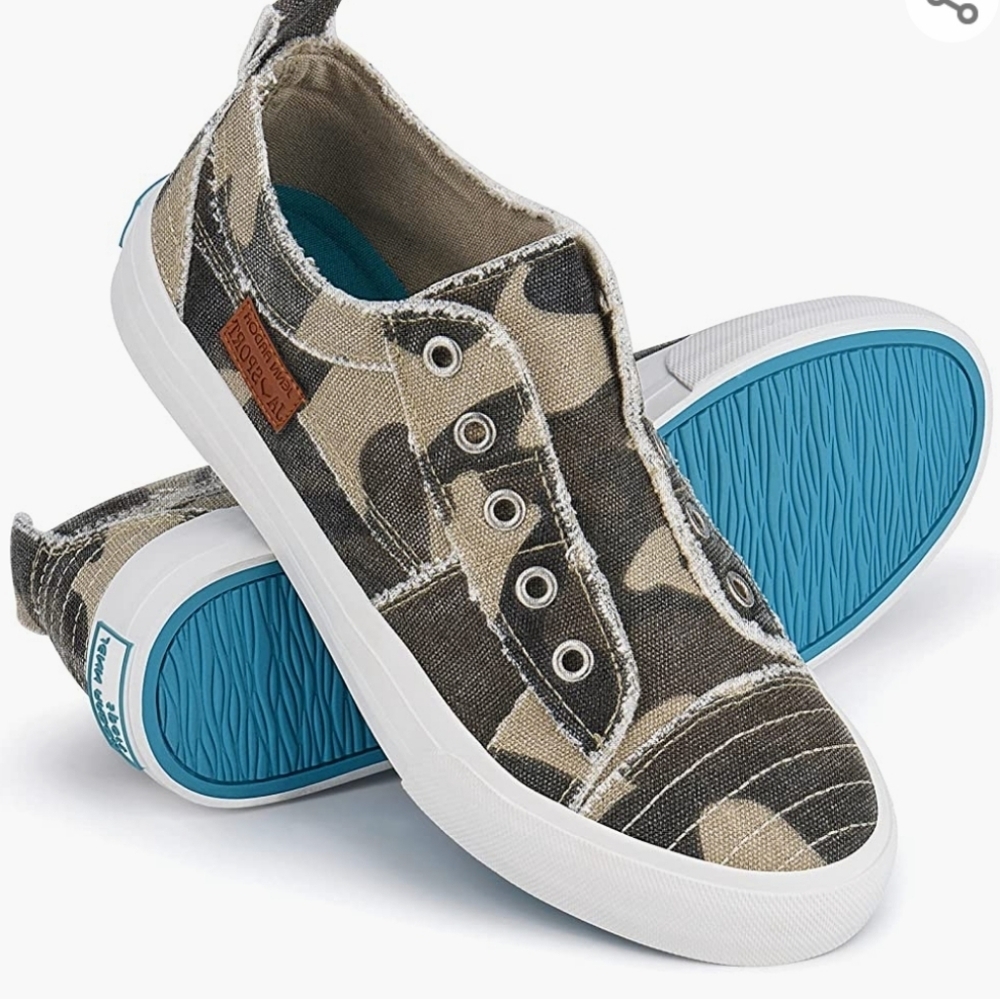 Jenn Ardor Camo Canvas Shoes 8